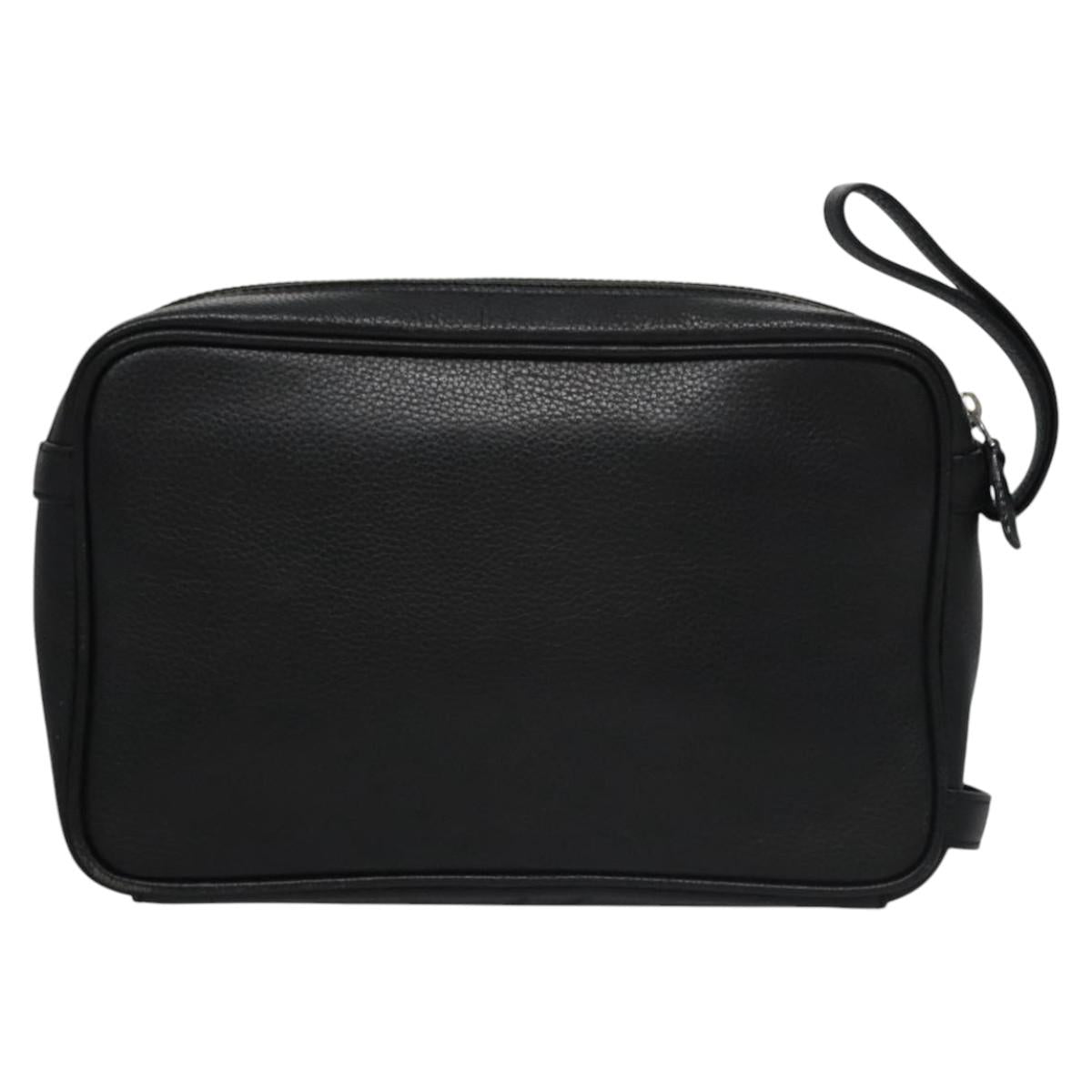 BURBERRY Clutch Bag Leather Black