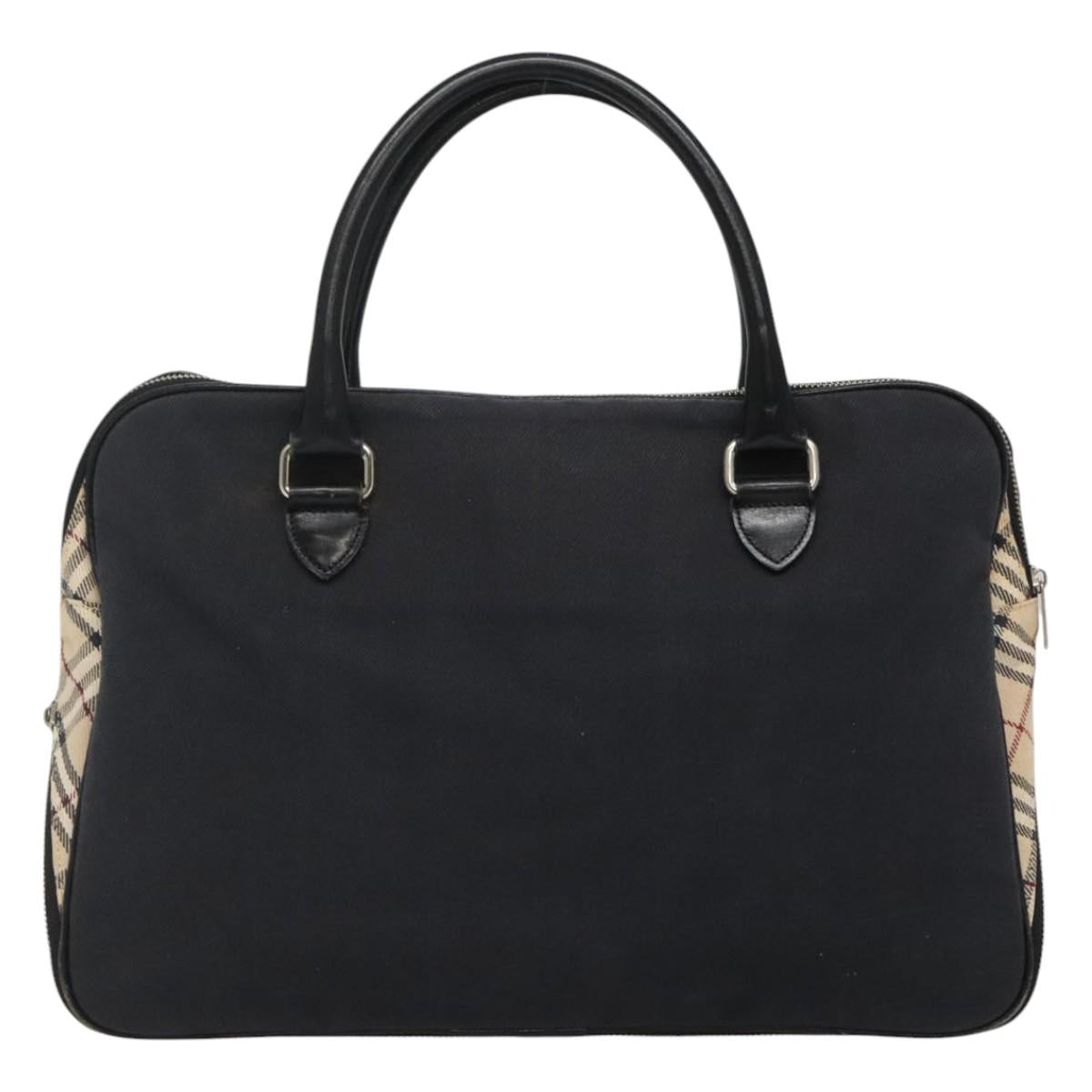 BURBERRY Blue Label Hand Bag Canvas Navy