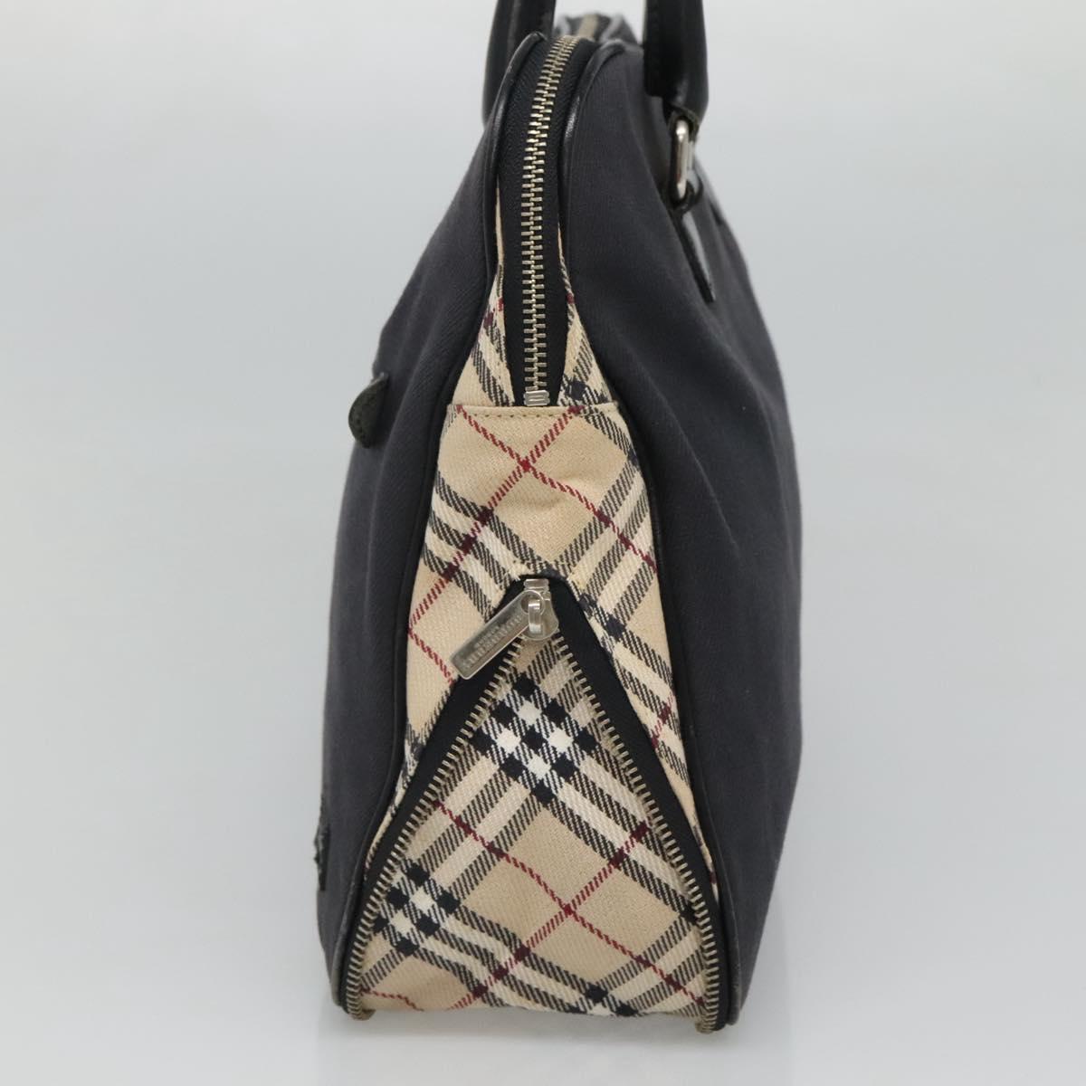 BURBERRY Blue Label Hand Bag Canvas Navy