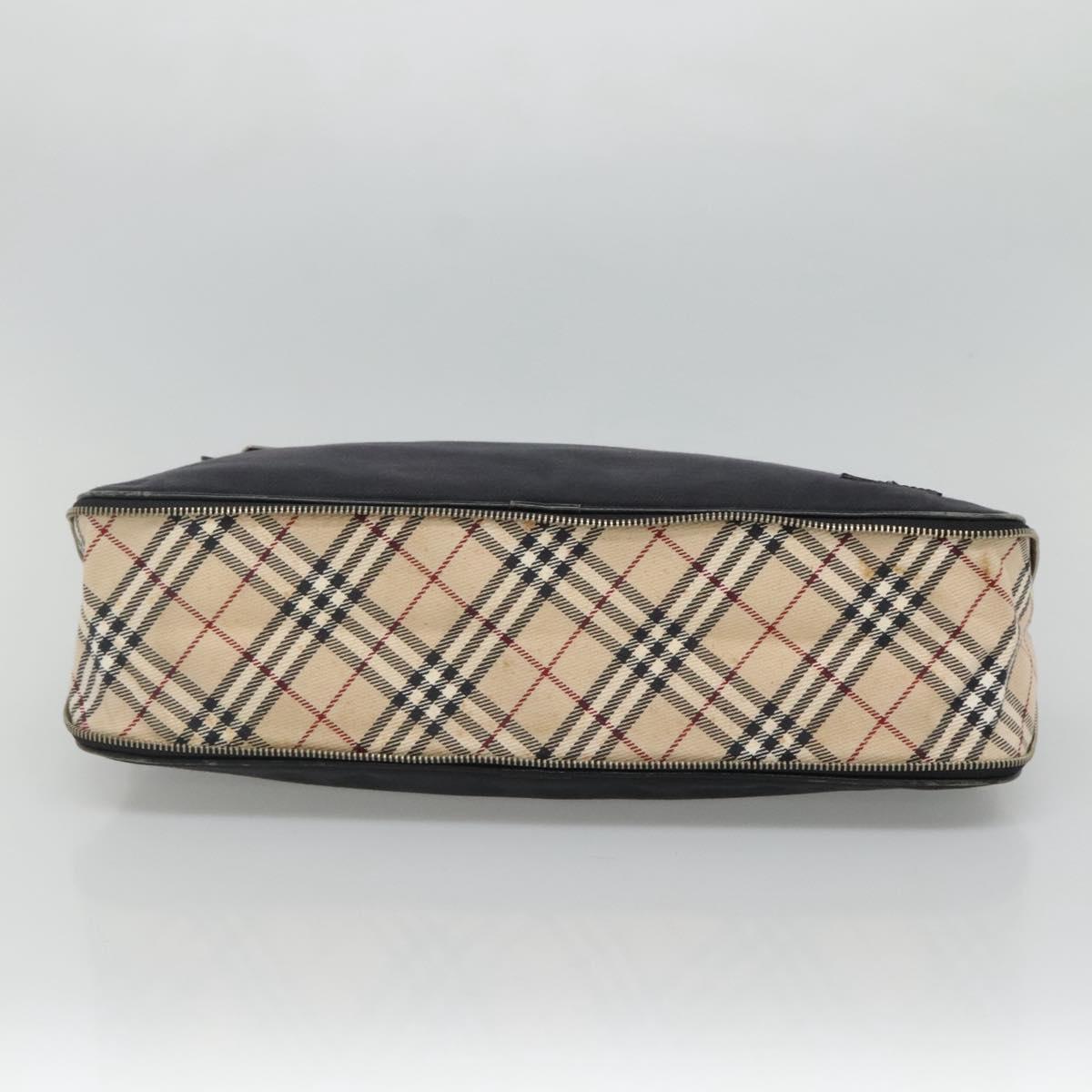 BURBERRY Blue Label Hand Bag Canvas Navy