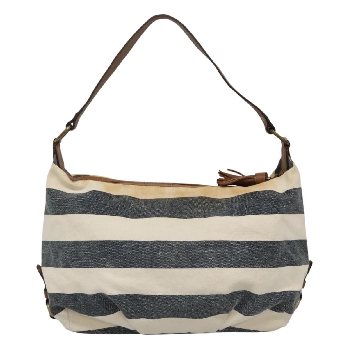 BURBERRY Blue Label Shoulder Bag Canvas Navy
