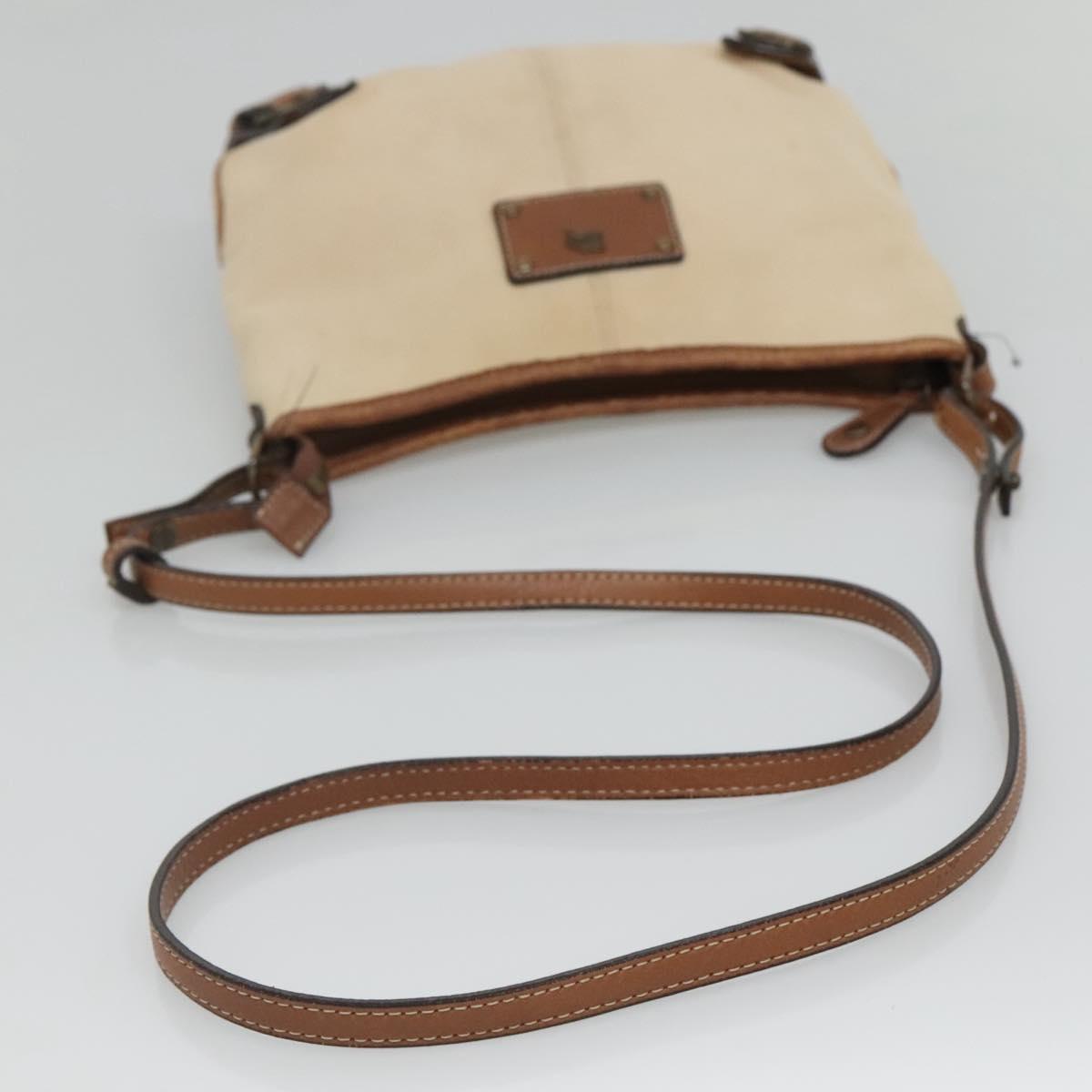 BURBERRY Blue Label Shoulder Bag Canvas Beige