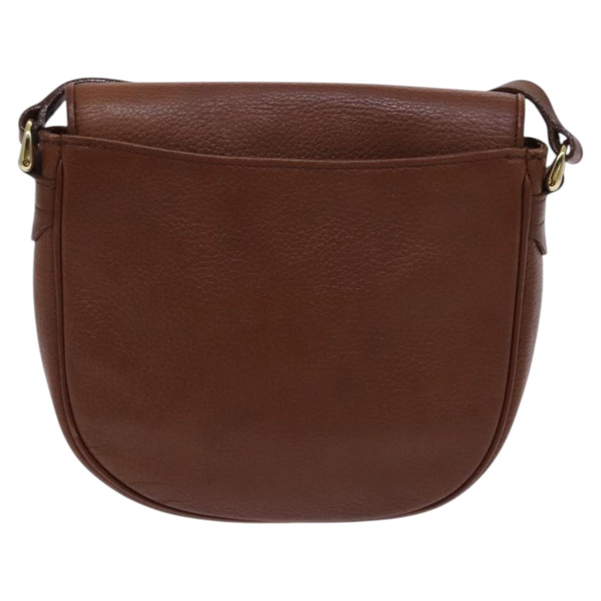 Burberrys Shoulder Bag Leather Brown