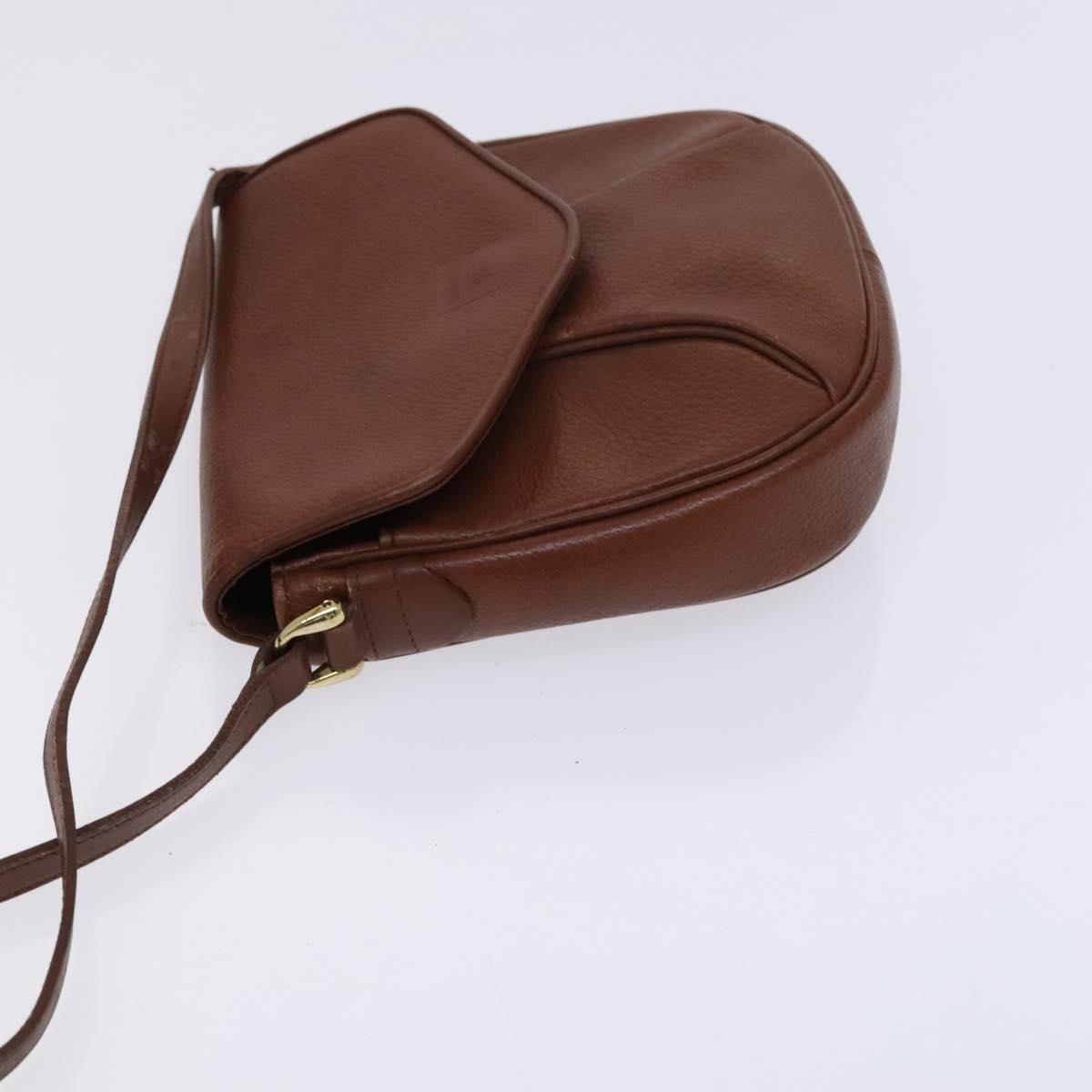 Burberrys Shoulder Bag Leather Brown