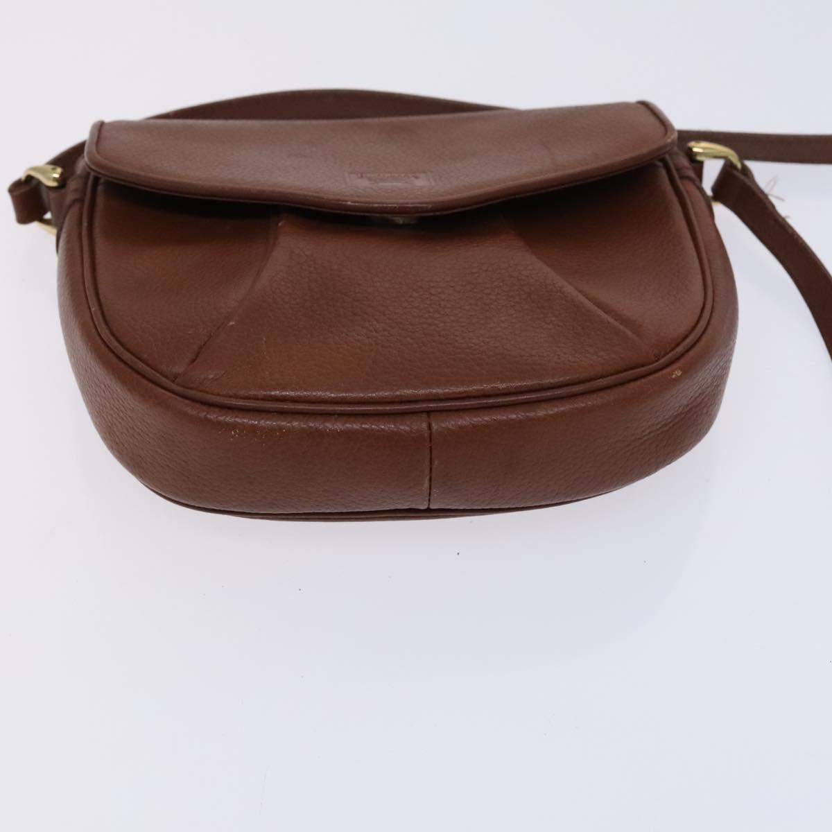 Burberrys Shoulder Bag Leather Brown