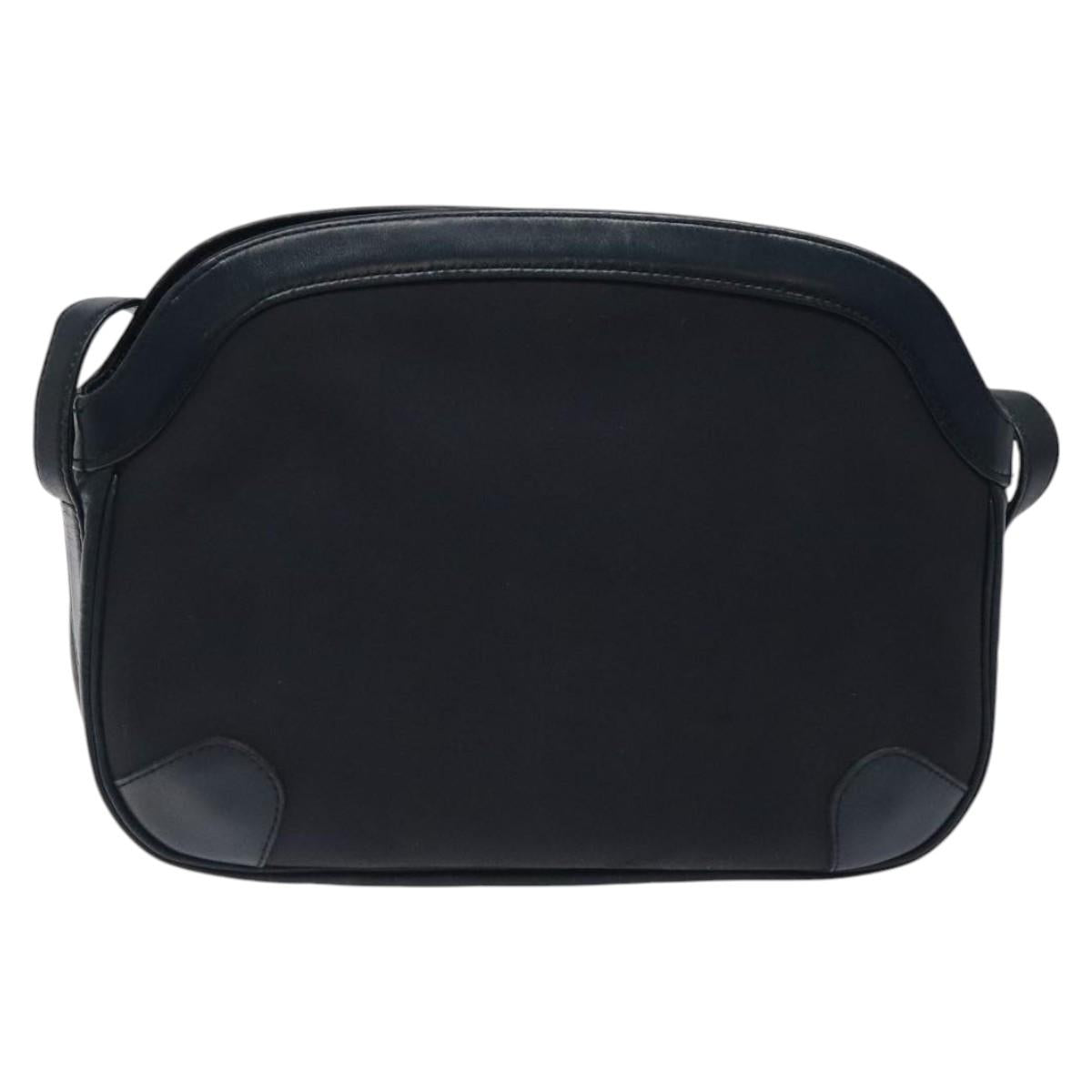 Burberrys Shoulder Bag Canvas Navy