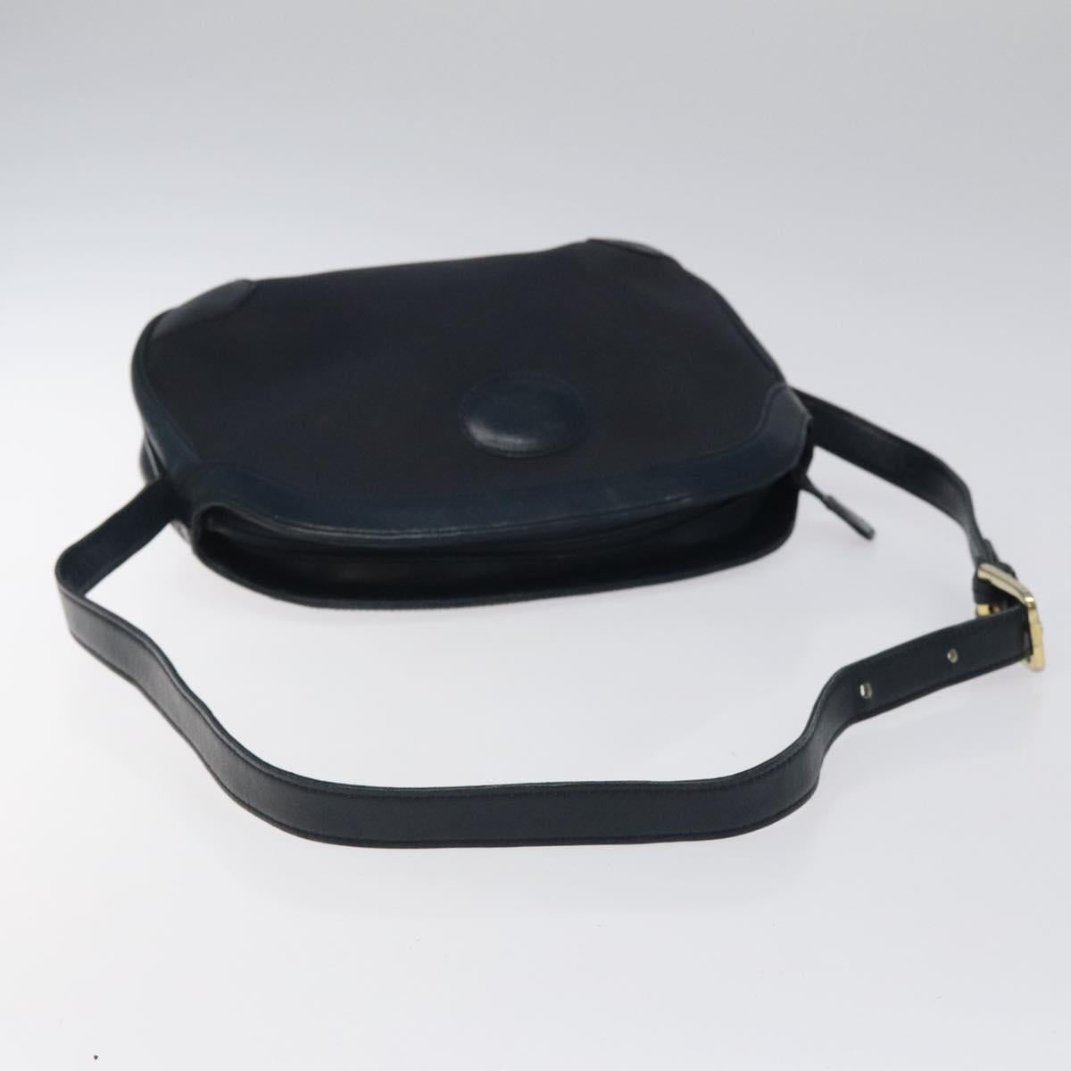 Burberrys Shoulder Bag Canvas Navy