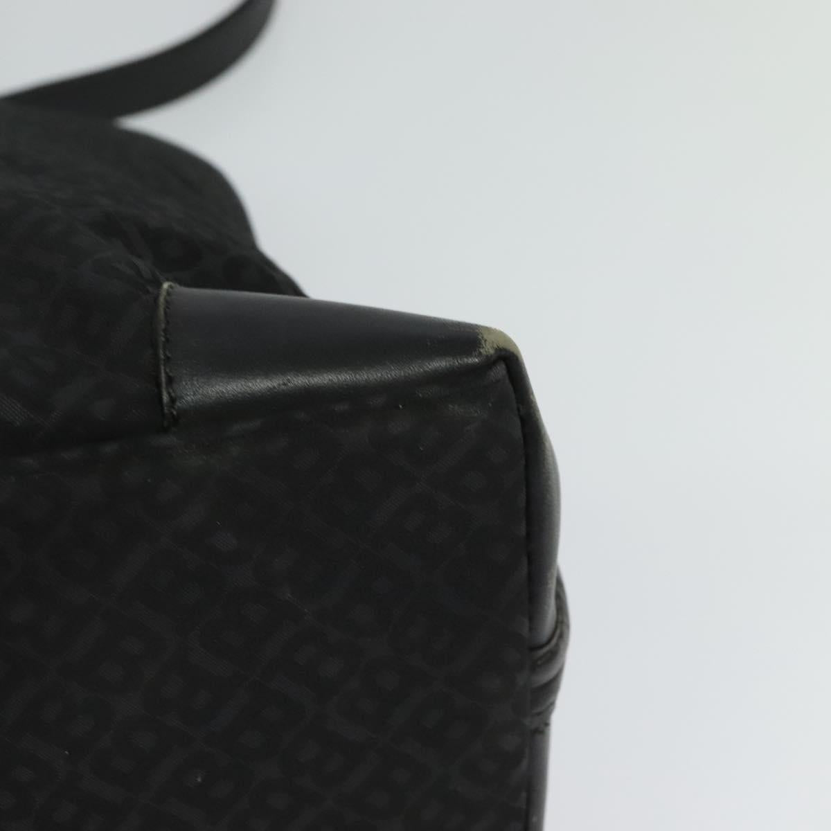 BALLY Hand Bag Nylon 2way Black Silver