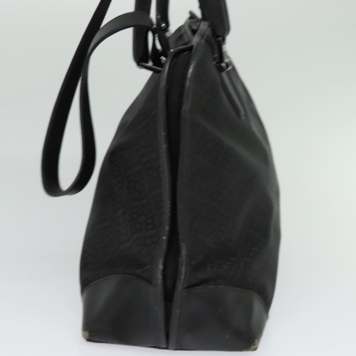 BALLY Hand Bag Nylon 2way Black Silver