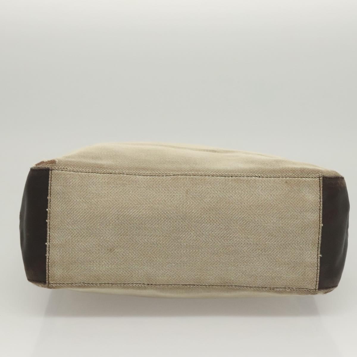 GUCCI Shoulder Bag Canvas Gray Silver 77112