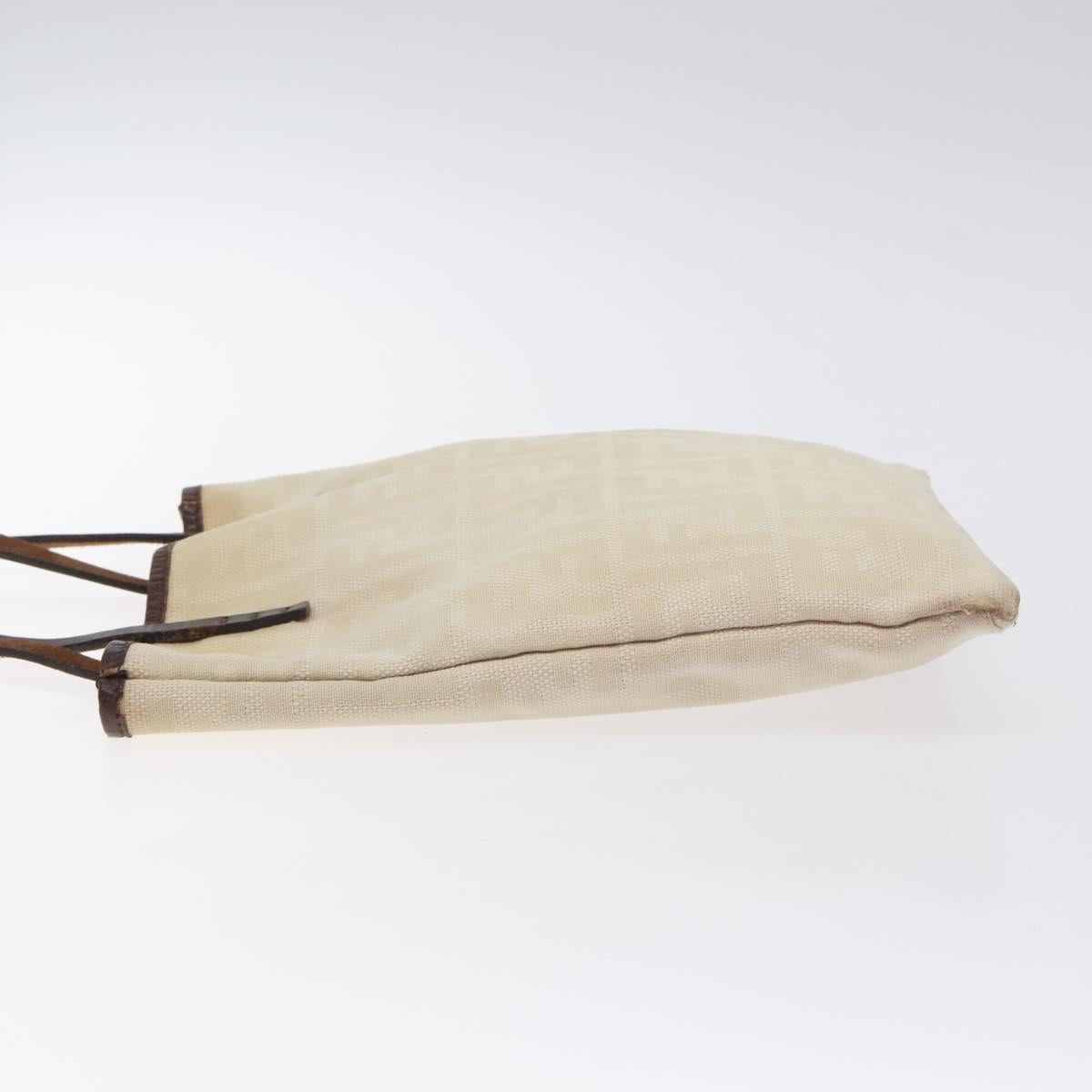 FENDI Zucca Canvas Hand Bag Beige Brown