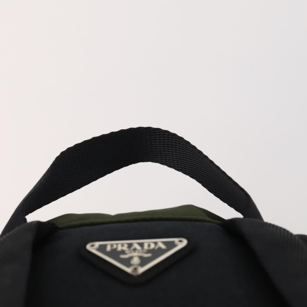 PRADA Backpack Nylon Green Silver