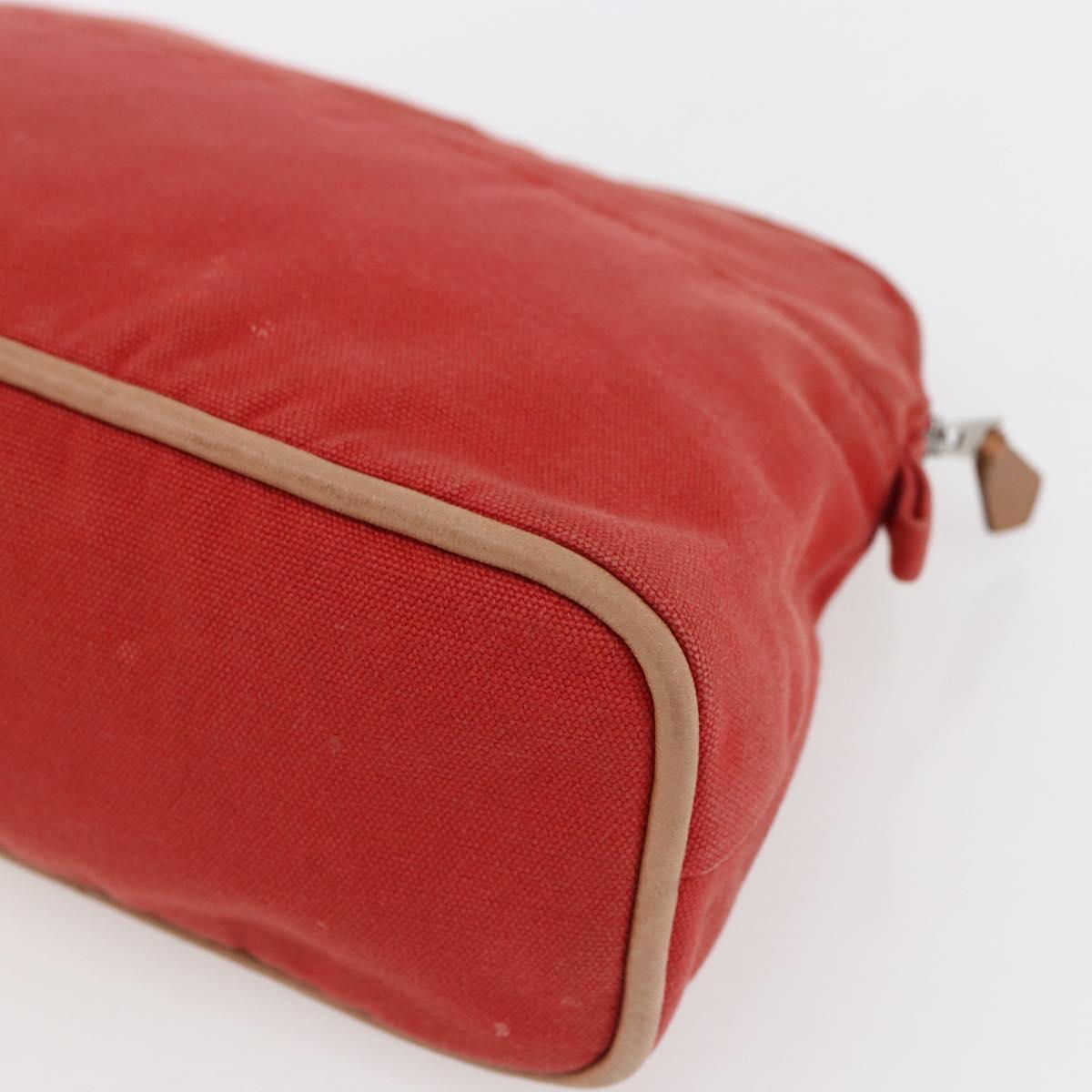 HERMES Bolide MM Pouch Canvas Red