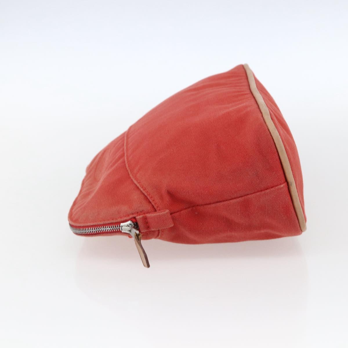 HERMES Bolide MM Pouch Canvas Red
