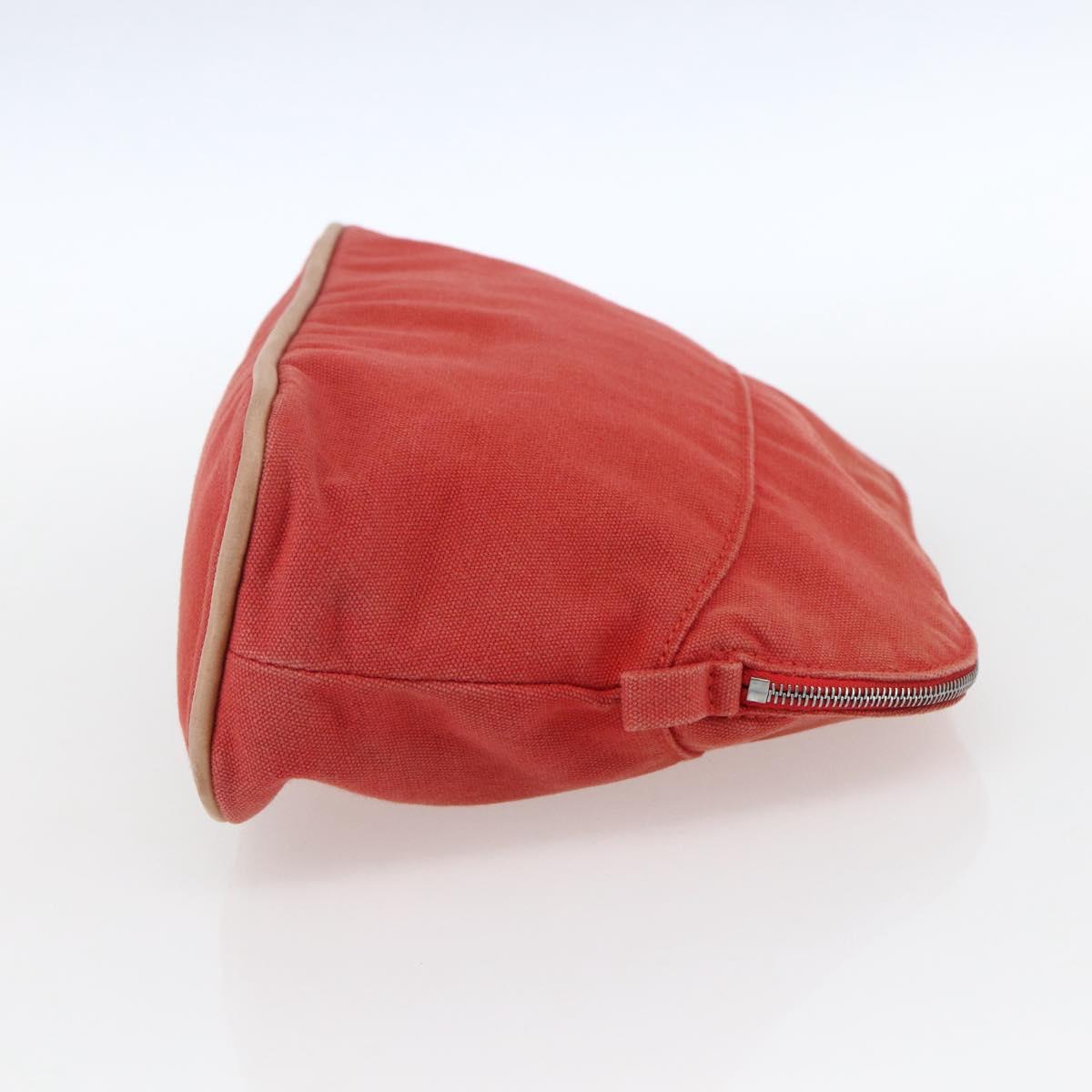 HERMES Bolide MM Pouch Canvas Red