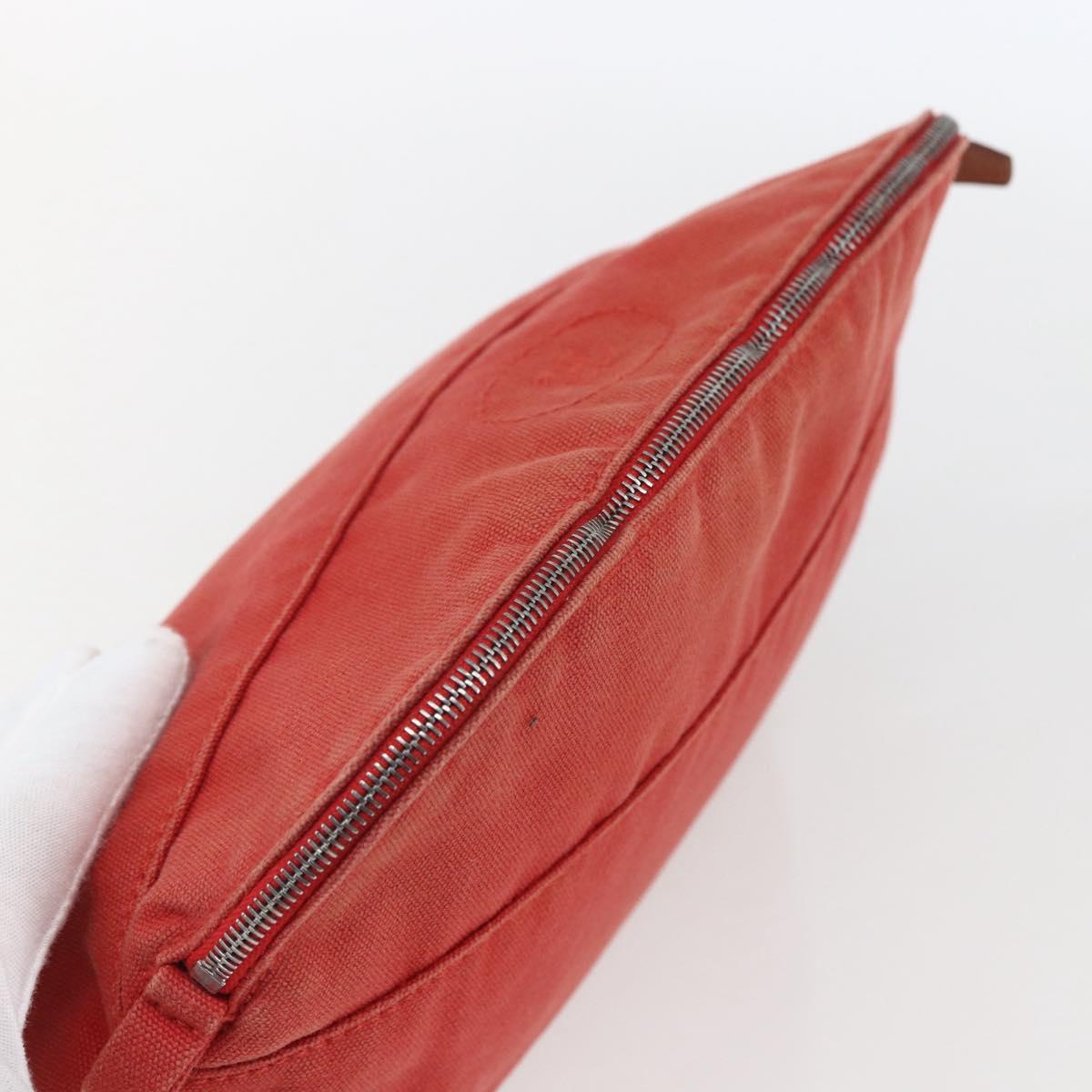 HERMES Bolide MM Pouch Canvas Red