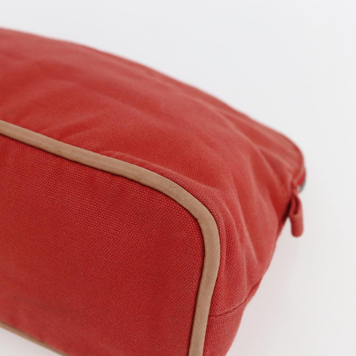 HERMES Bolide MM Pouch Canvas Red