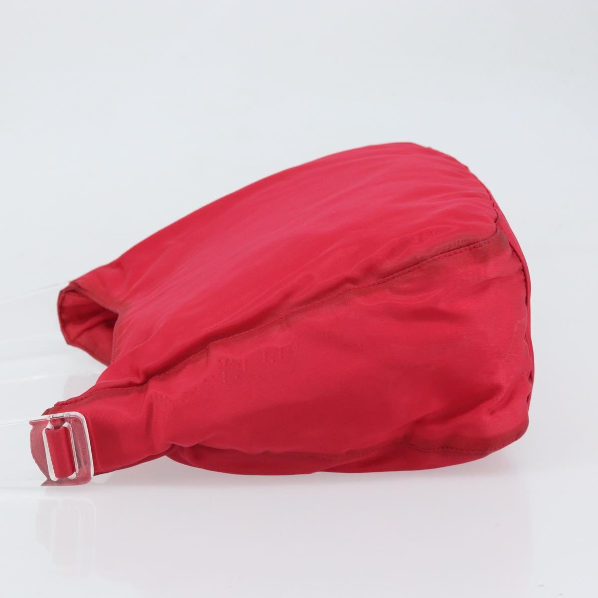 PRADA Tote Bag Nylon plastic Red