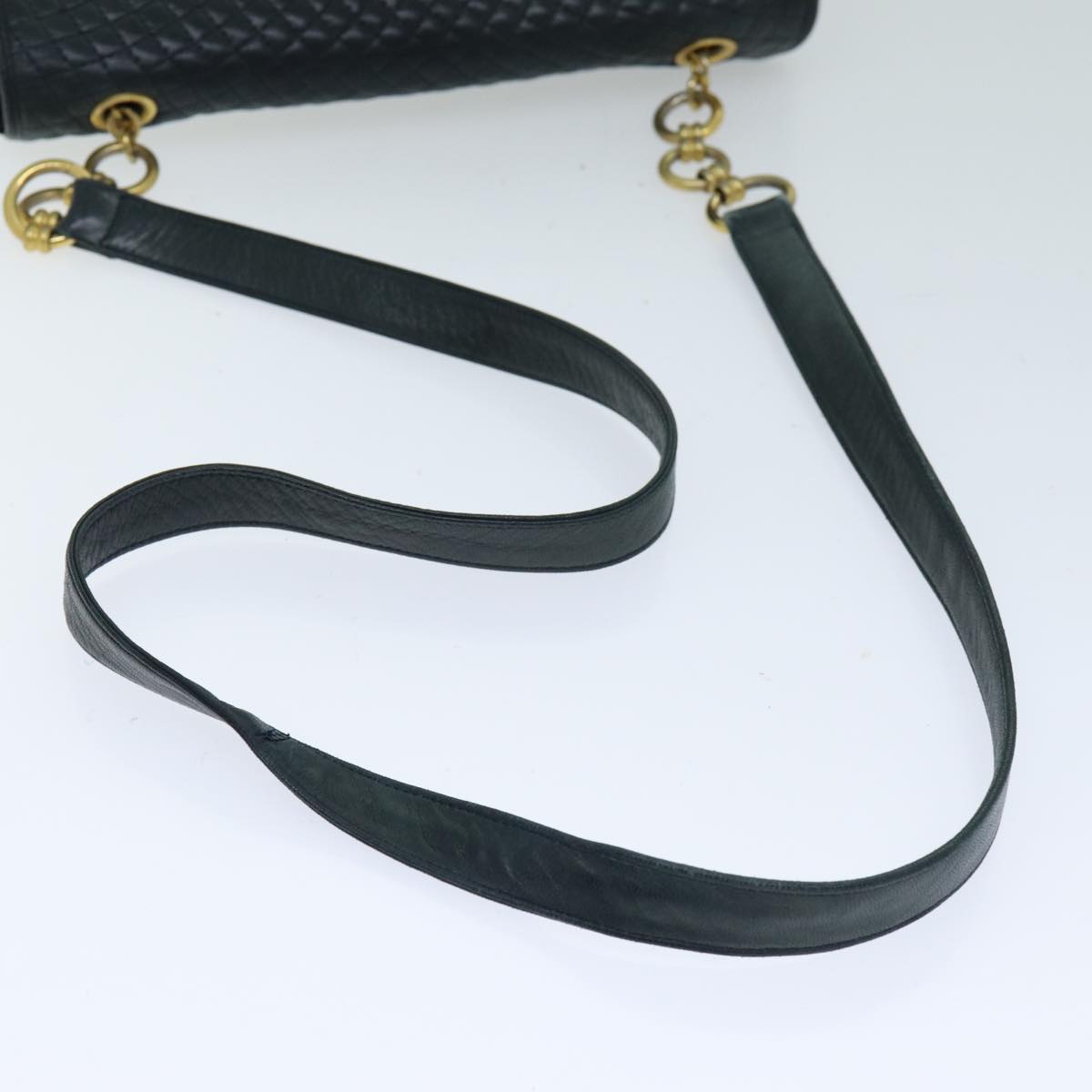 BALLY Shoulder Bag Leather Navy