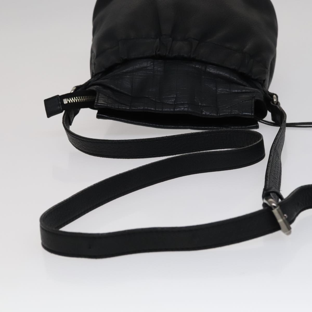 BURBERRY Shoulder Bag Leather Black